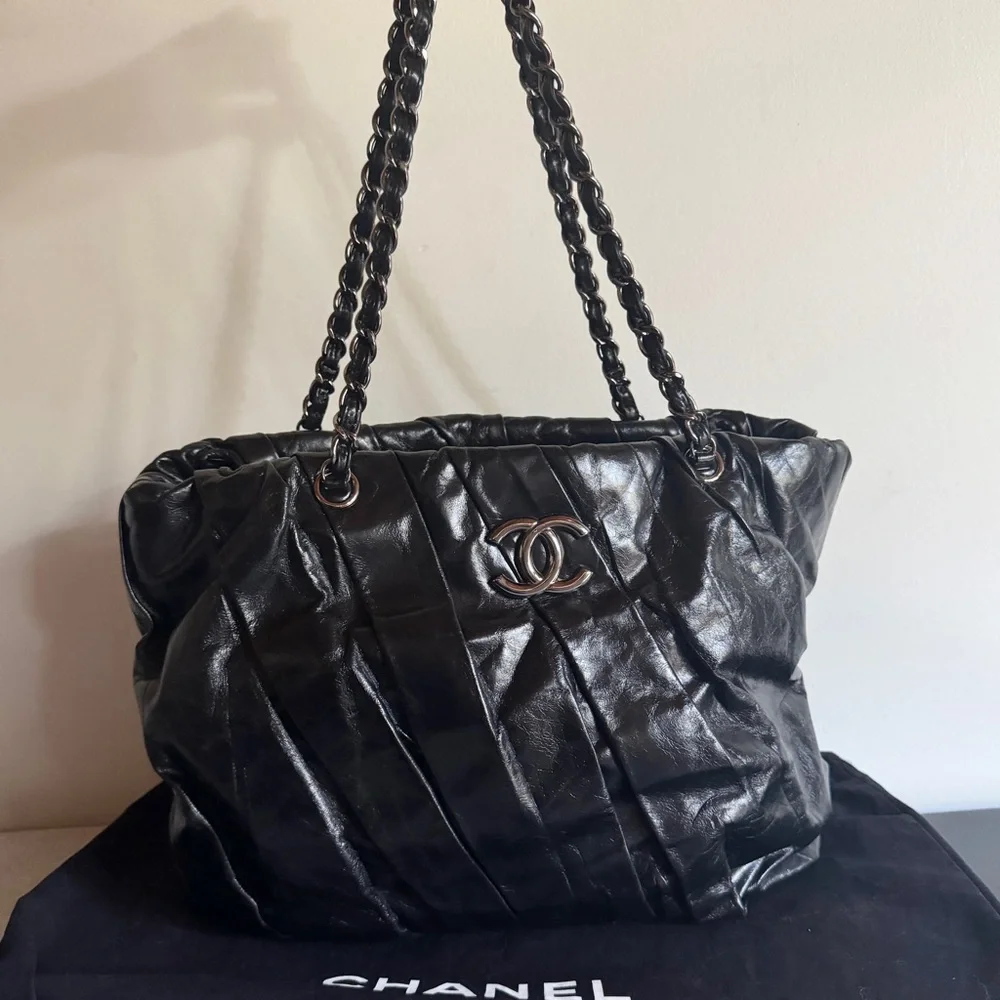 Chanel CC Glazed Twisted Tote/ Shoulder Bag